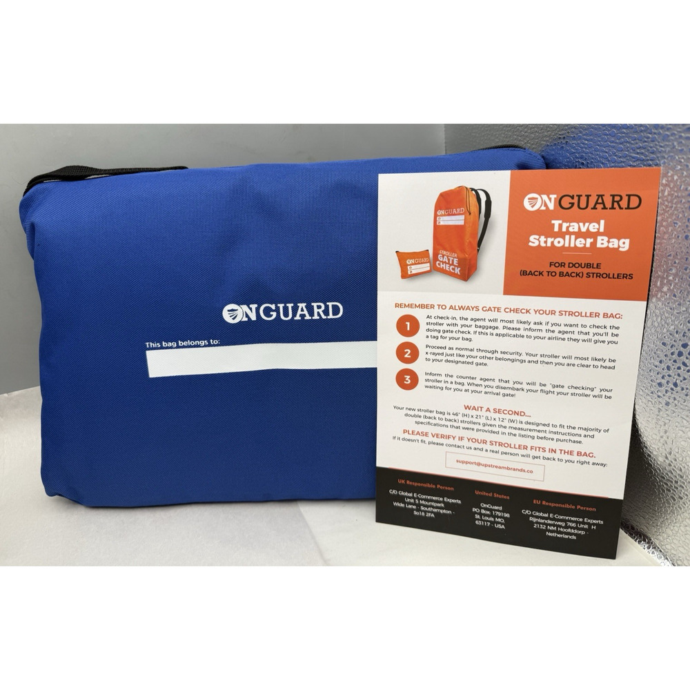 ONGUARD Waterproof Single and Double Stroller Bag Travel & Airplane *READ...